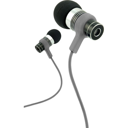 Fusion  Tangle Free Cable Metal Stereo Earbuds w/Mic