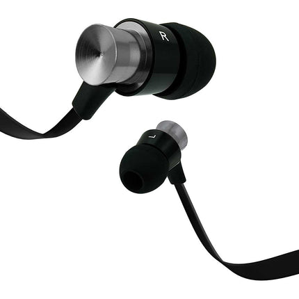 Aluminum Tangle Free Stereo Earbuds w/Mic
