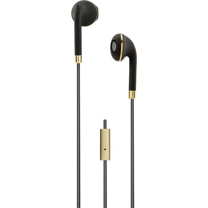 Stereo Earbuds, Black/Gold