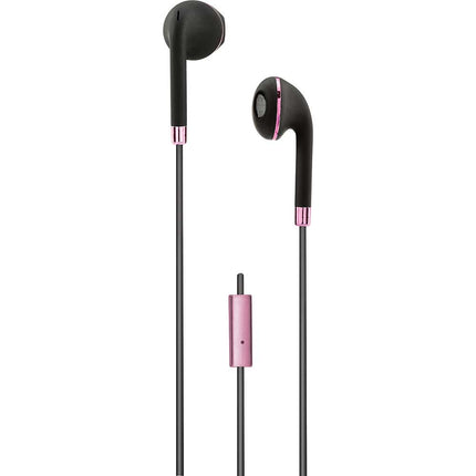 Stereo Earbuds, Black/Rose Gold