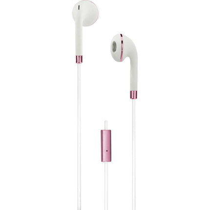 Stereo Earbuds, White/Rose Gold