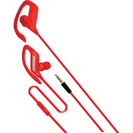 Intense Earbuds w/Mic, Red