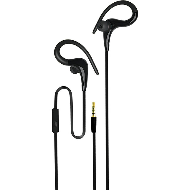 Intense Earbuds w/Mic, Black