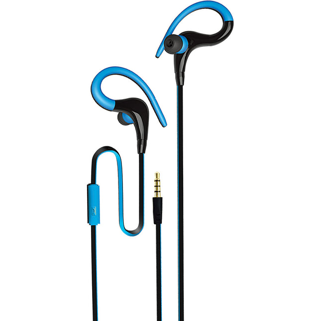 Intense Earbuds w/Mic, Blue