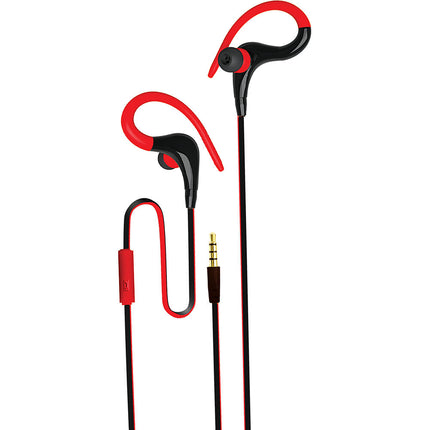 Intense Earbuds w/Mic, Red