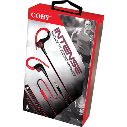 Intense Earbuds w/Mic, Red