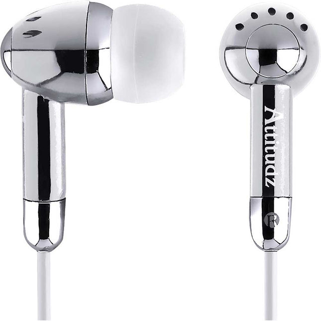 CVE53SVR Isolation Stereo Earbuds, Silver