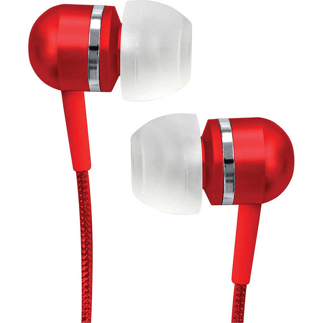 CVEM79RD Isolation Stereo Earbuds, Red