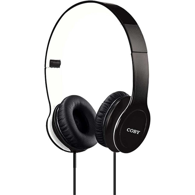 Folding Stereo Headphones, White