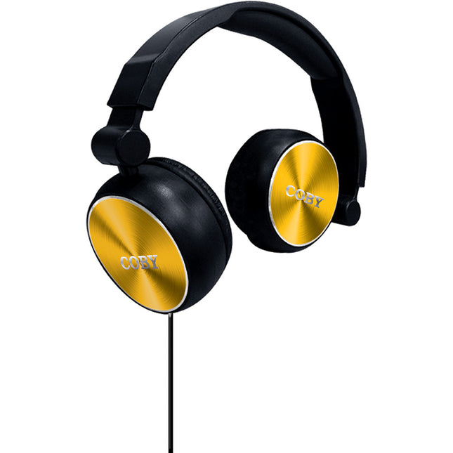 CVH-804-GLD Aluminum FOLDZ Headphones, Gold