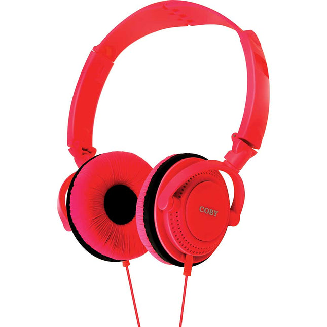 Twister Stereo Headphones, Red
