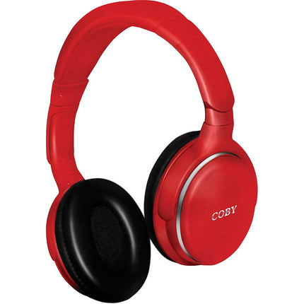 Revolve Stereo Headphones w/Mic, Red