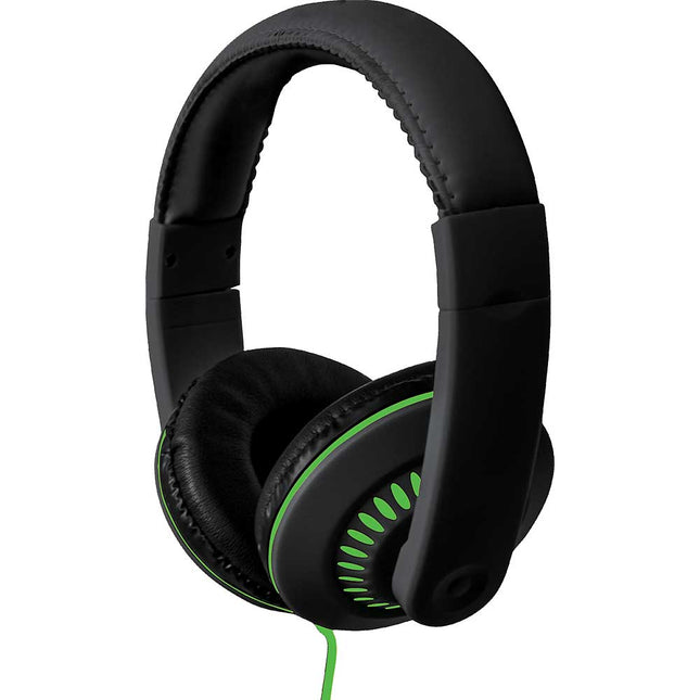 Melody Stereo Headphones w/Mic, Green