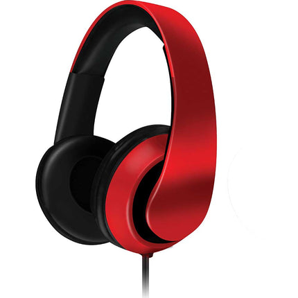 Equinox Stereo Headphones w/Mic, Red