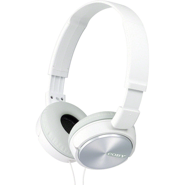 Stereo Headphones w/Mic, White