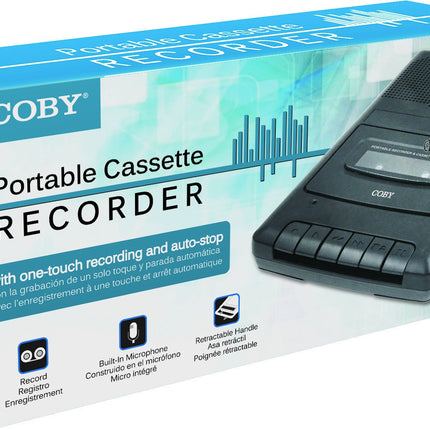 Portable Cassette Recorder With Bundled Mic