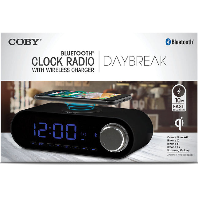 Clock Radio with Wireless Charger