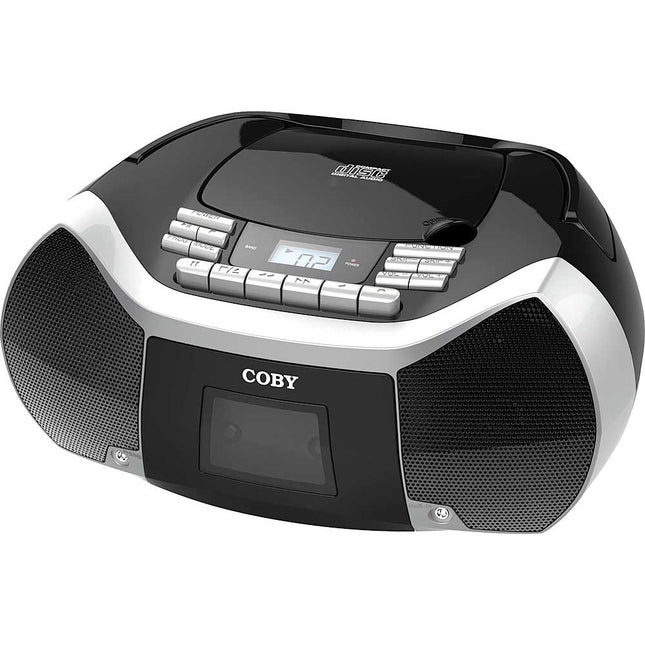 CD Cassette Radio Player/ Recorder, Black