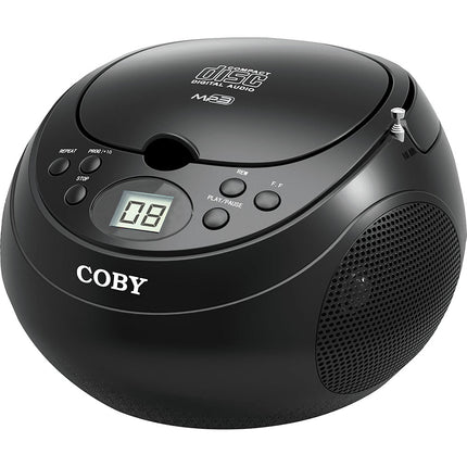 MPCD-170-BLK MP3/ CD Portable Boombox, Black