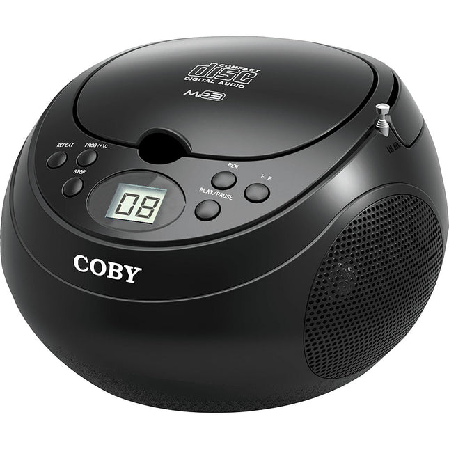 MPCD-170-BLK MP3/ CD Portable Boombox, Black