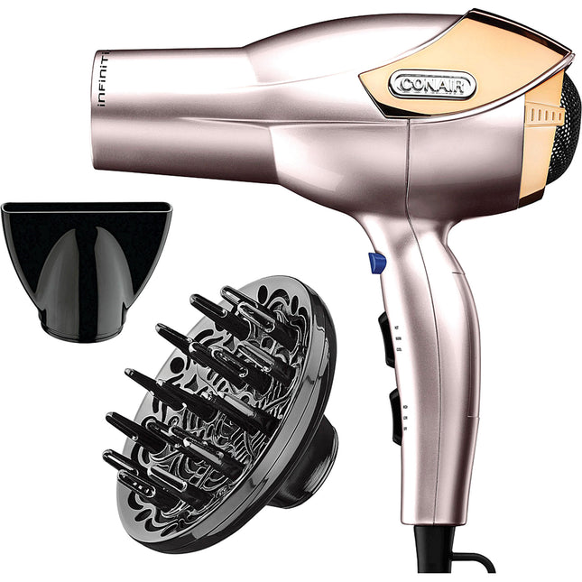 1875 Watt Lightweight AC Motor Styling Tool and Hair Dryer, Rose Gold