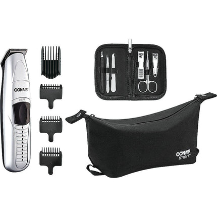 Beard and Mustache Trimmer Grooming System Gift Set
