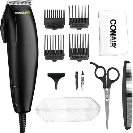 Dual-Voltage 12 Piece Home/Travel Haircut Kit