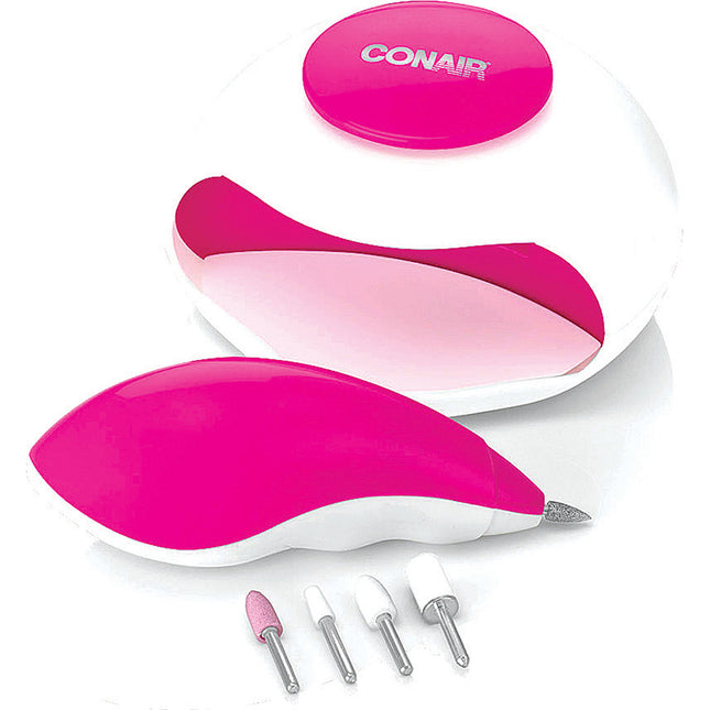 5 Piece Battery Operated Nailcare Kit with Bonus Nail Dryer and Storage Case