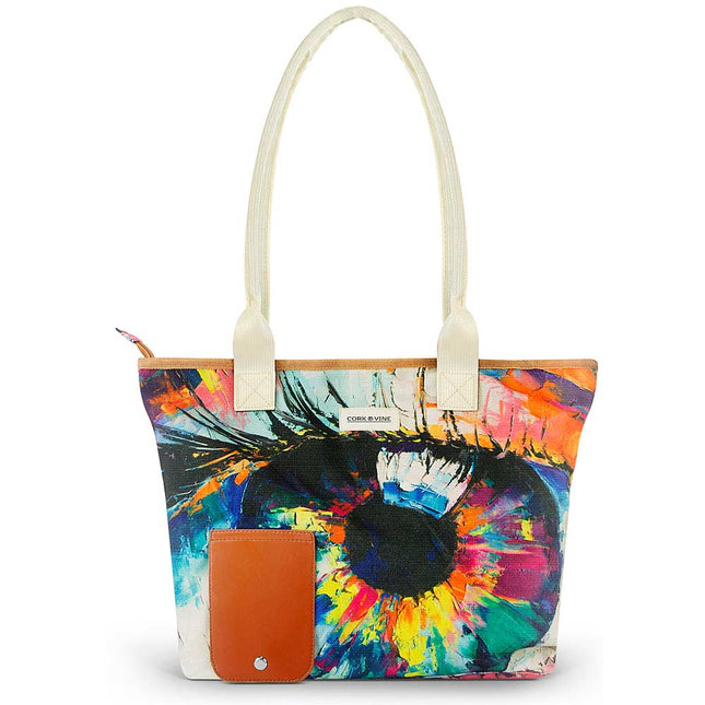 Wine Tote Bag, Oil Eye