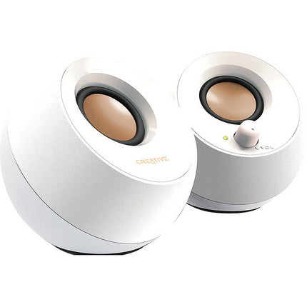 USB 2.0 Desktop Speakers, White