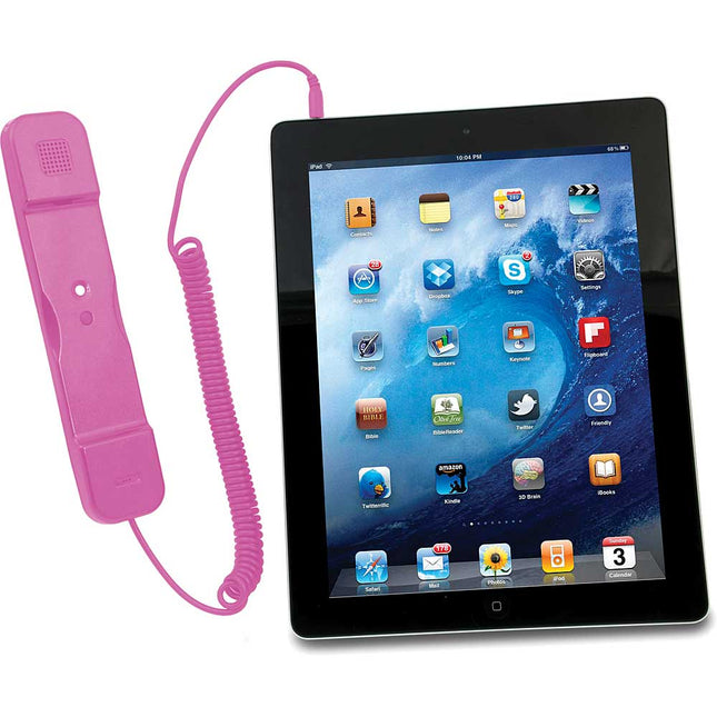PAD-RSTP Radiation Safe Telephone Handset for iPhone/iPad, Pink