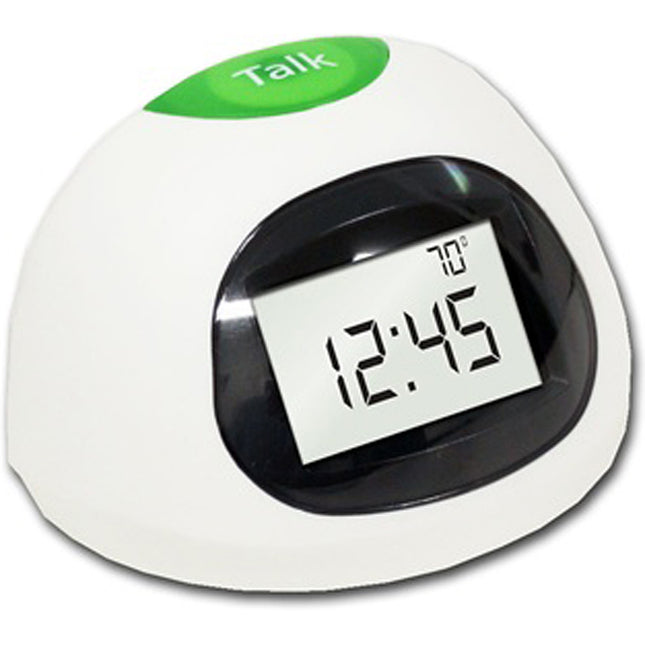 LCD Talking Alarm Clock w/Temperature