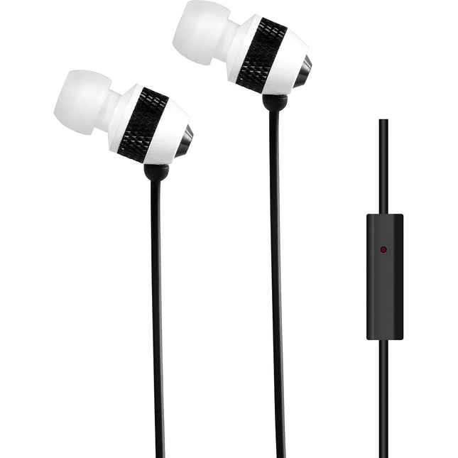 DEHFH100WH In-Ear Headphones w/Mic, White