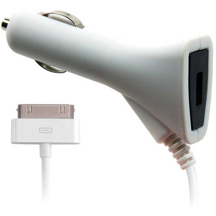 DPIPIPHONE 2-In-1 Vehicle Charger w/ 30-Pin Connector