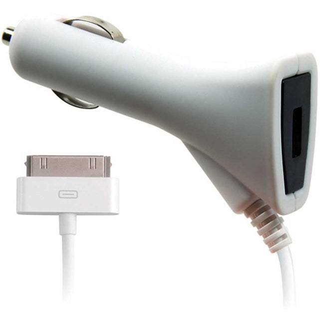 DPIPIPHONE 2-In-1 Vehicle Charger w/ 30-Pin Connector