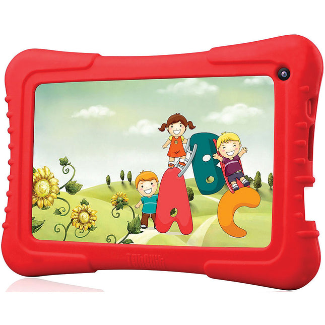 7" Quad Core Android IPS Kids Tablet, Red