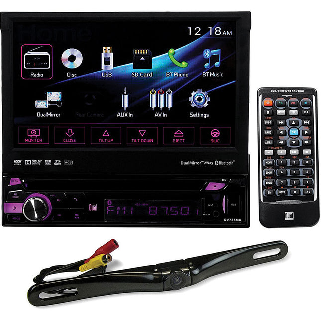 7" Single DIN Bluetooth In-Dash DVD/CD/AM/FM Car Stereo