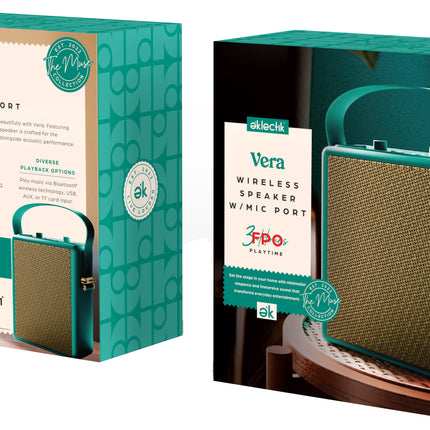 Vera Wireless Speaker with Microphone Input and EQ Controls