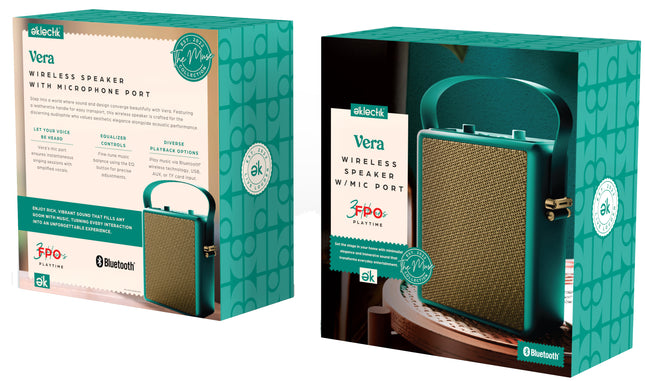 Vera Wireless Speaker with Microphone Input and EQ Controls