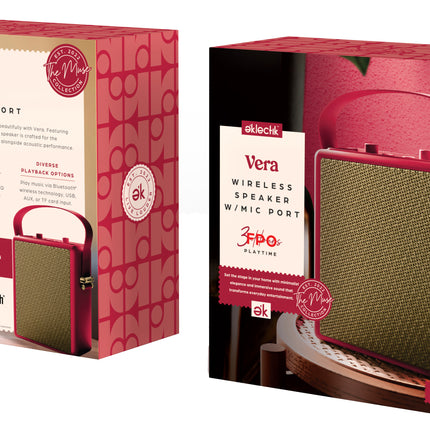 Vera Wireless Speaker with Microphone Input and EQ Controls