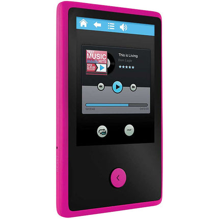 8GB 2.4-Inch Touch Screen MP3 Video Player w/Bluetooth, Pink