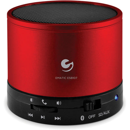 Bluetooth Wireless Speaker & Speakerphone, Red