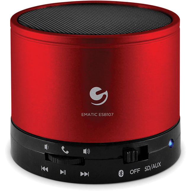 Bluetooth Wireless Speaker & Speakerphone, Red