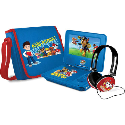 Paw Patrol 7″ Portable DVD Player with Carrying Bag, Blue