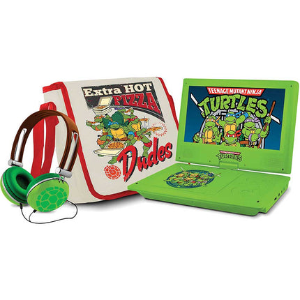 Teenage Mutant Ninja Turtles 9″ Portable DVD Player with Carrying Bag and Headphones