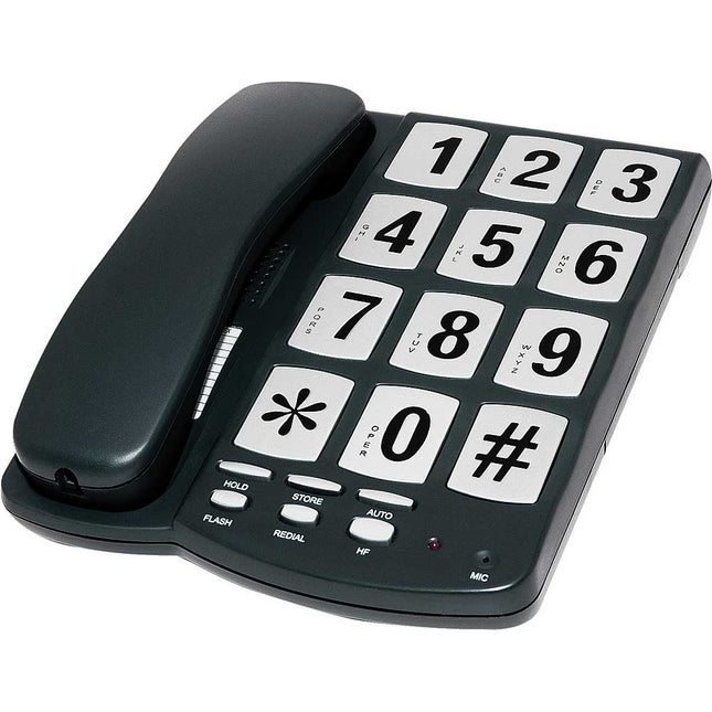 EM-300BK Big Button Phone, Black