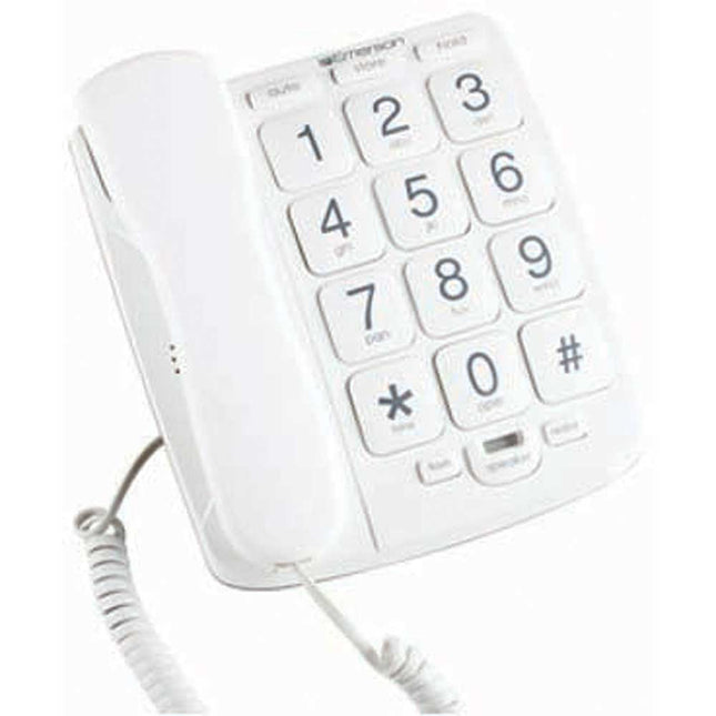 EM-300WH Big Button Phone, White