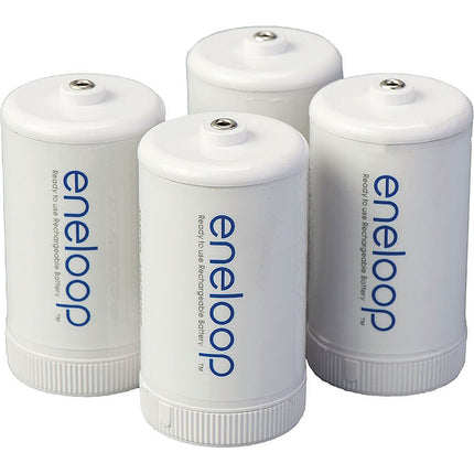 D Size Spacers for Use with Ni-MH Rechargeable AA Battery, 4 Count