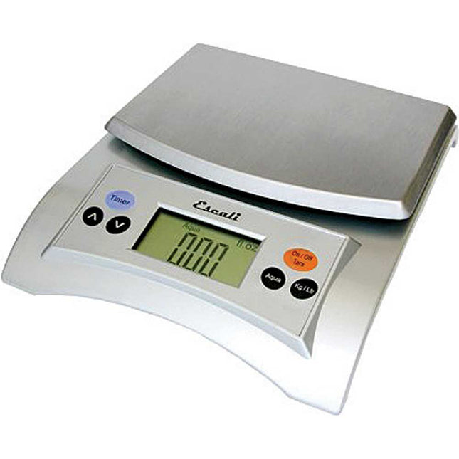 Aqua Digital Scale Liquid Measuring Scale 11Lb/5 Kg, Silver Grey