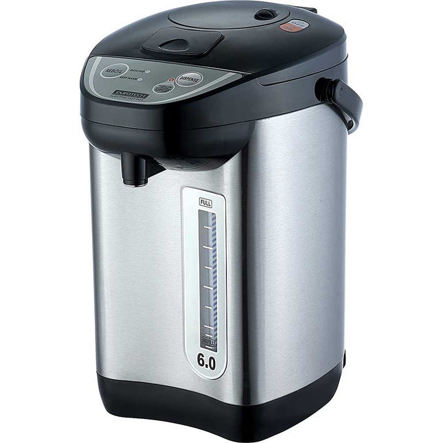6-Quart Stainless Steel Hot Water Pot with Shabbos Mode